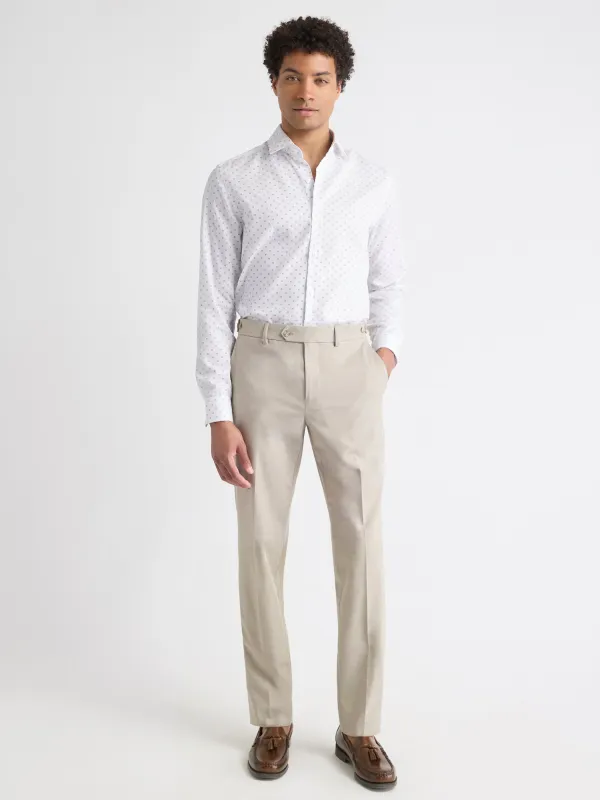 Tailored-Fit Dress Shirt with Geometric Pattern sold by RW&CO.