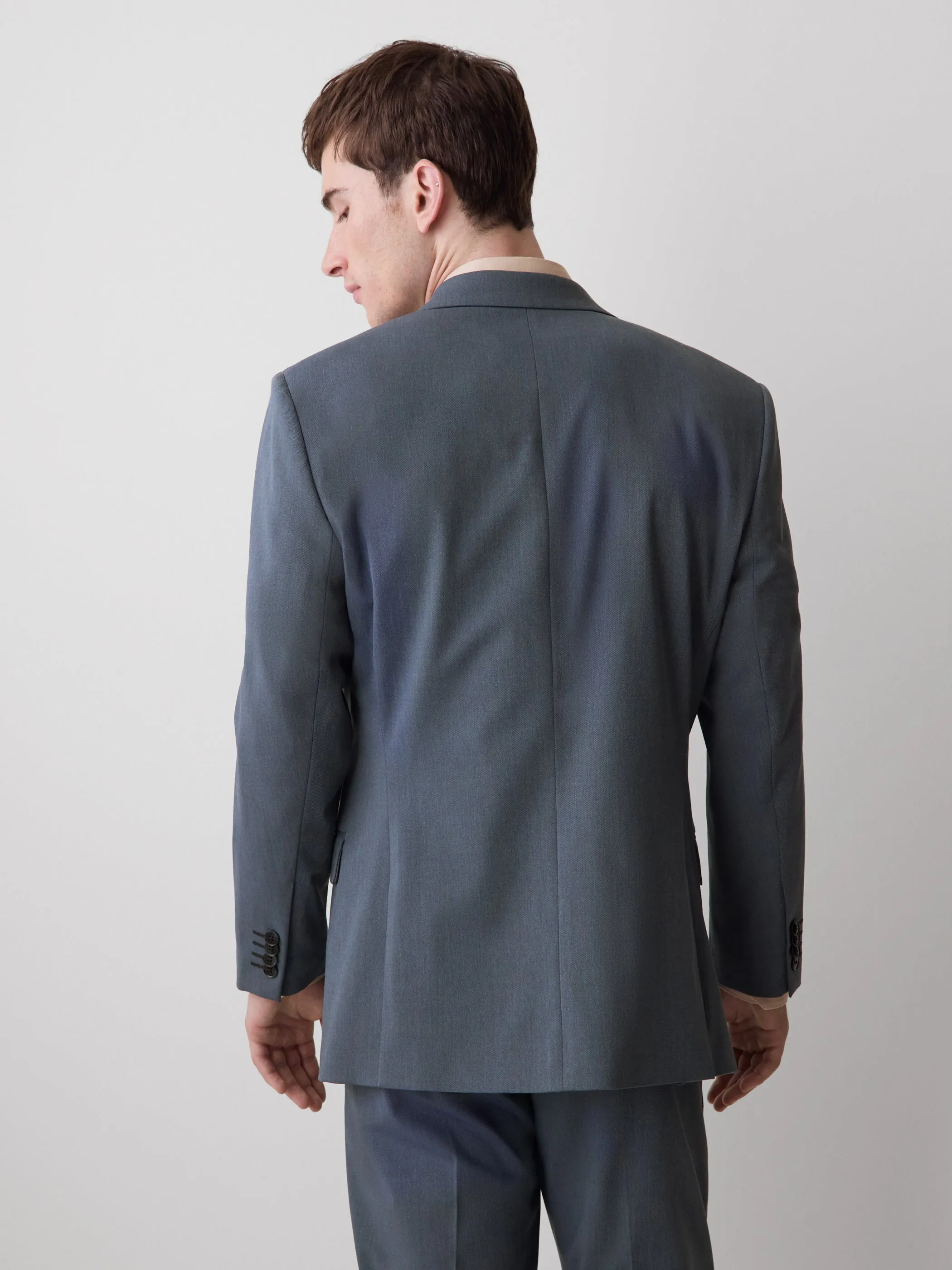 Slim-Fit Blue Suit Blazer sold by RW&CO. product image thumbnail 3