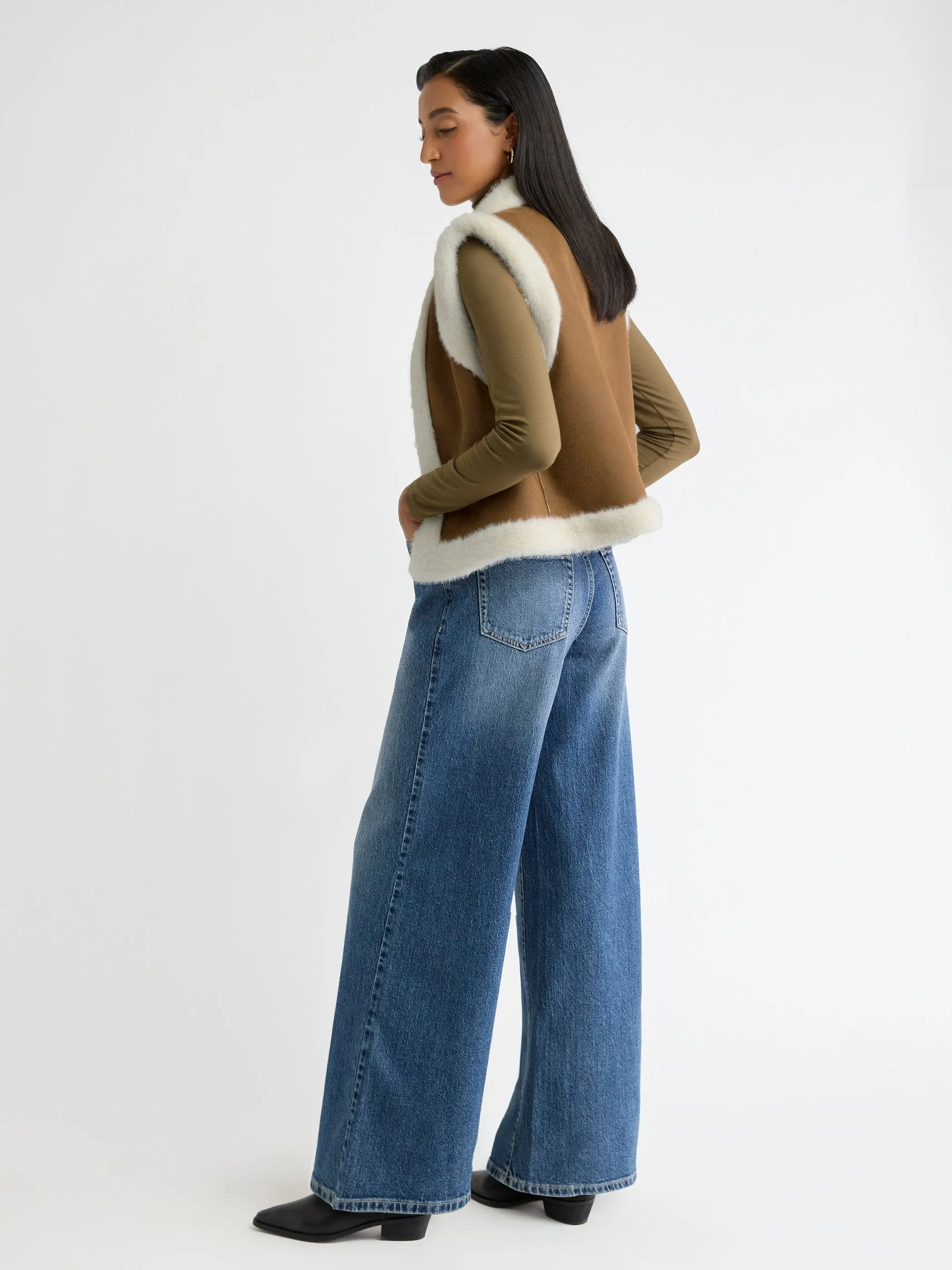 Reversible Sleeveless Vest sold by RW&CO. product image thumbnail 3