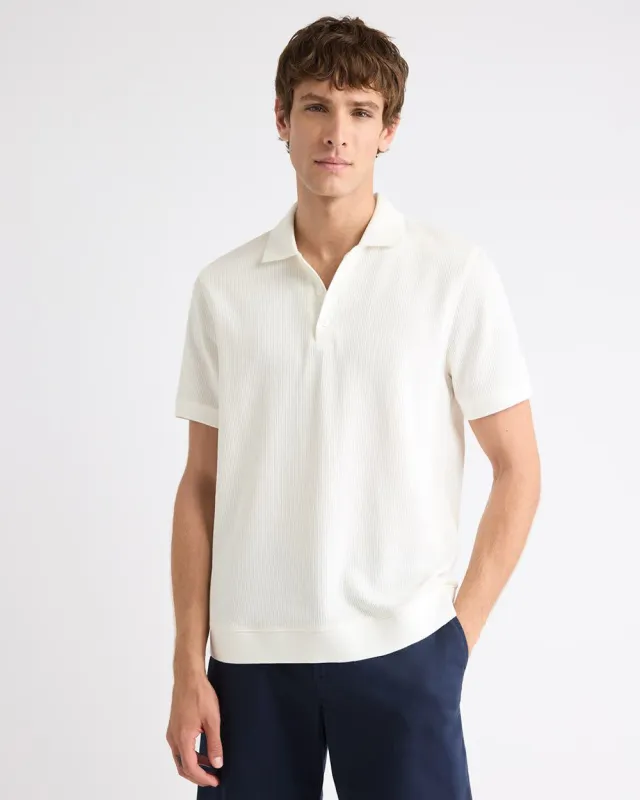 Short-Sleeve Ribbed Polo sold by RW&CO.