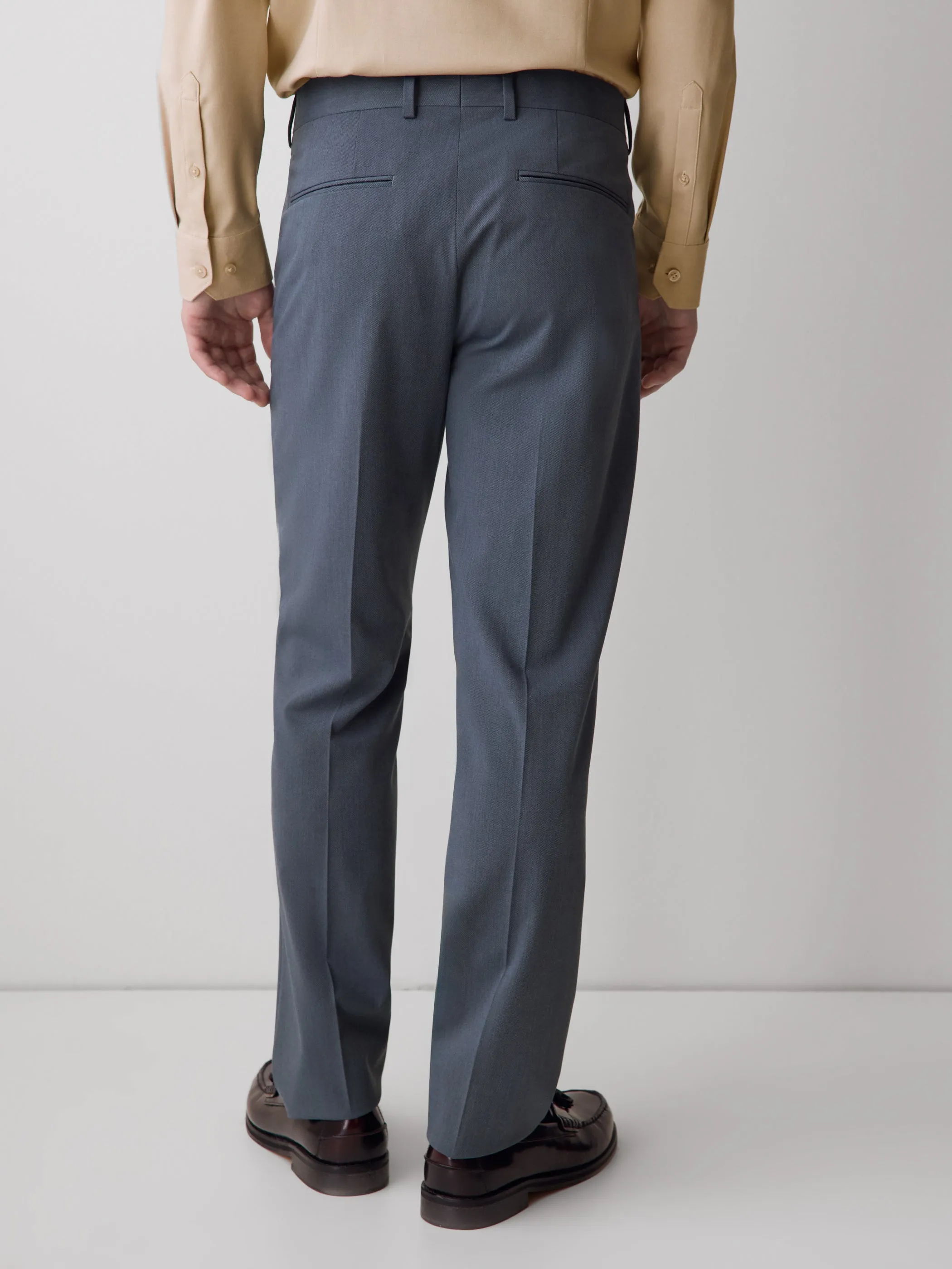 Slim Fit Blue Suit Pant sold by RW&CO. product image thumbnail 3
