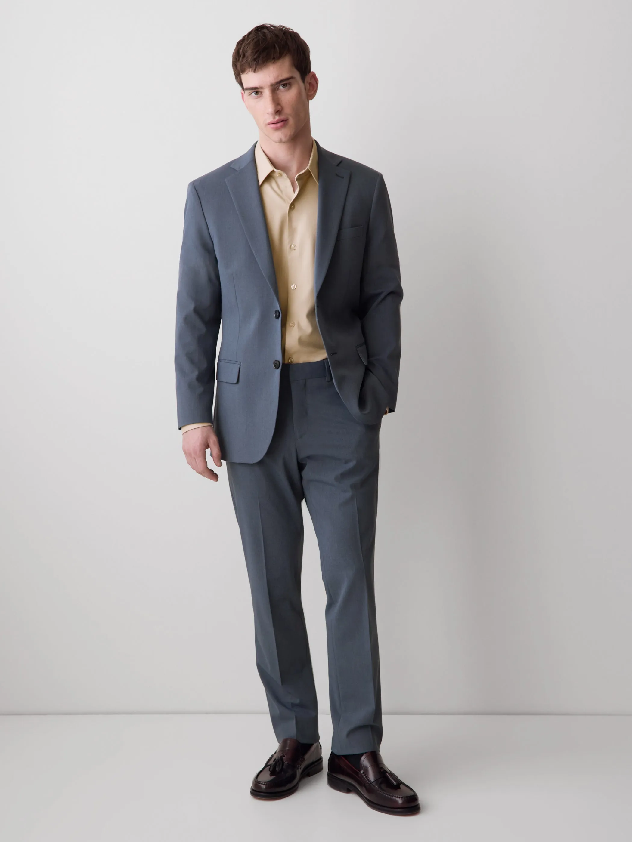 Slim Fit Blue Suit Pant sold by RW&CO.