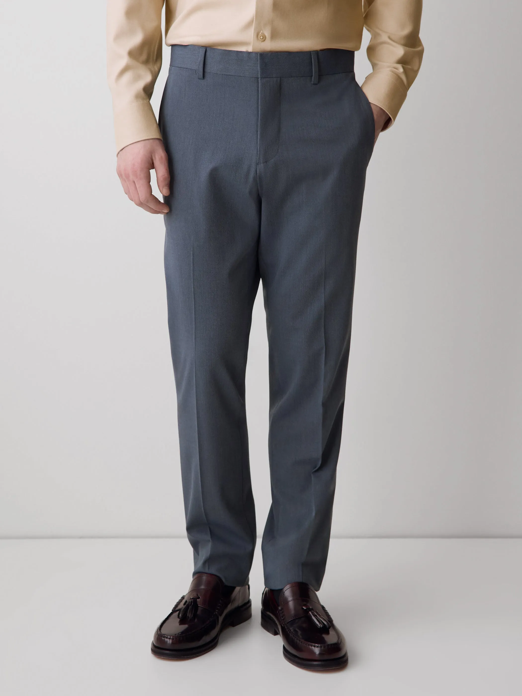 Slim Fit Blue Suit Pant sold by RW&CO. product image thumbnail 2