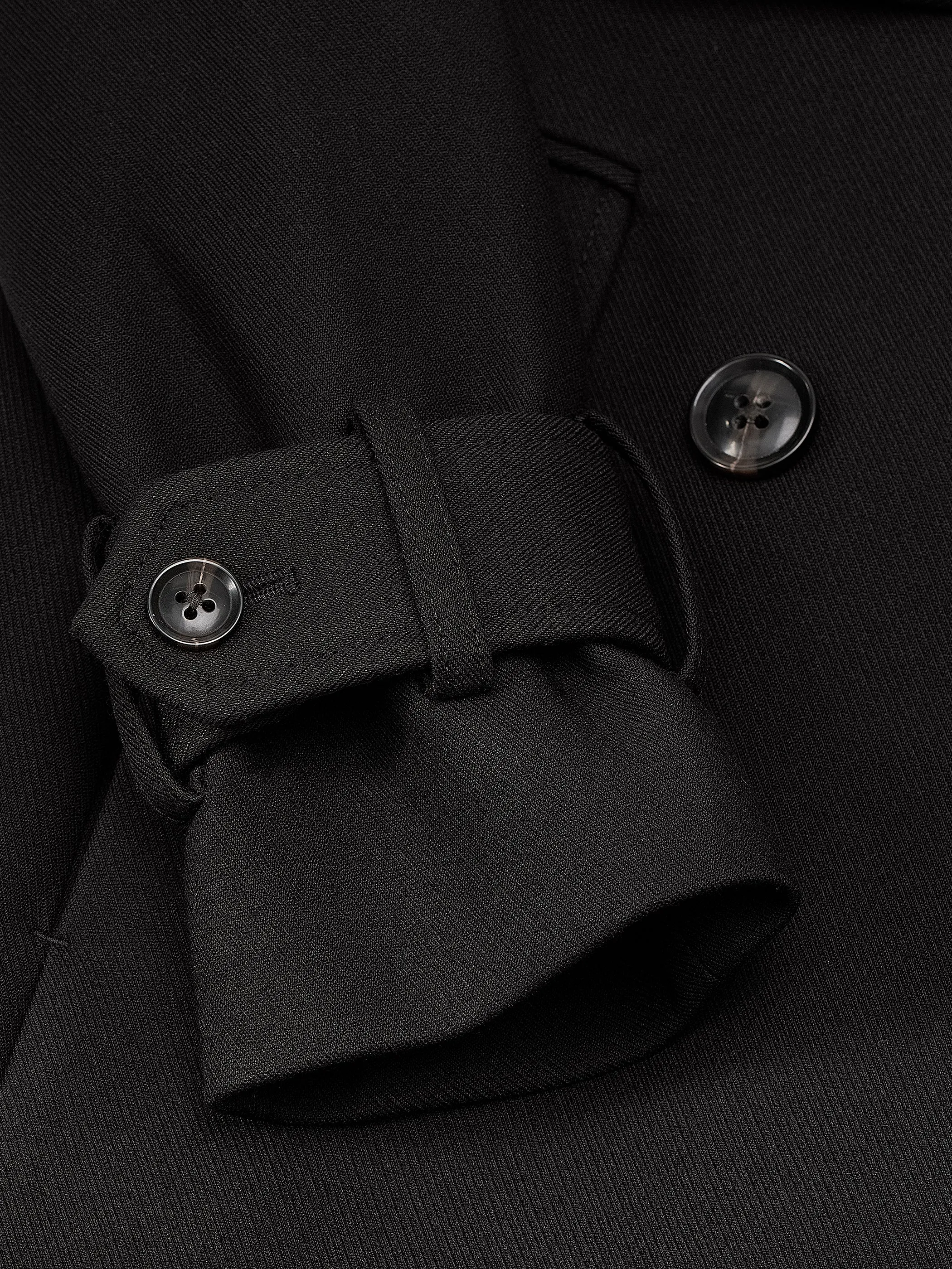 Double-Breasted Twill Trench Coat with Belt sold by RW&CO. product image thumbnail 4