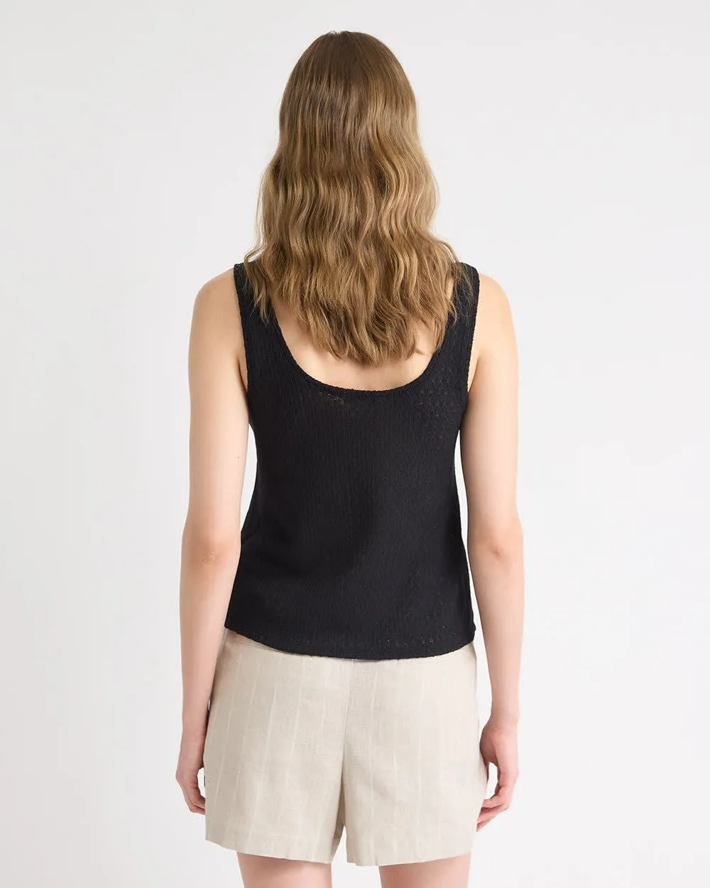Loose Crochet Tank Top sold by RW&CO. product image thumbnail 3
