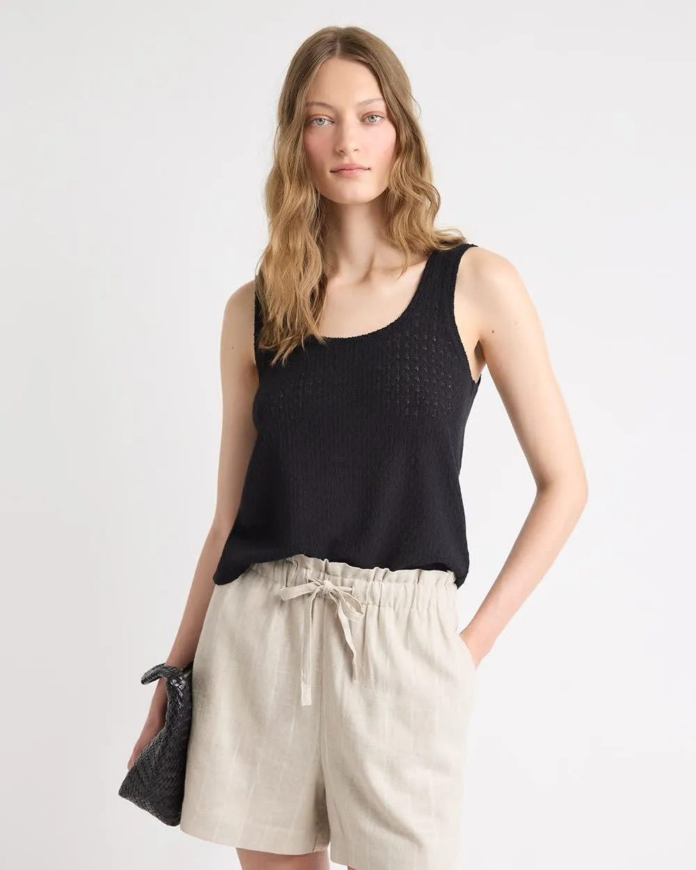 Loose Crochet Tank Top sold by RW&CO.
