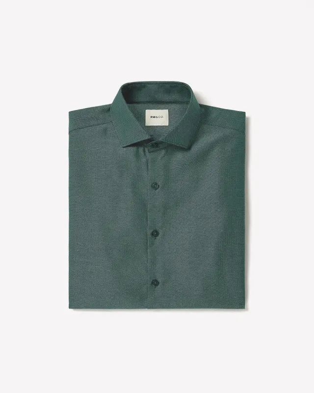 Tailored Fit Two-Tone Dobby Dress Shirt sold by RW&CO.