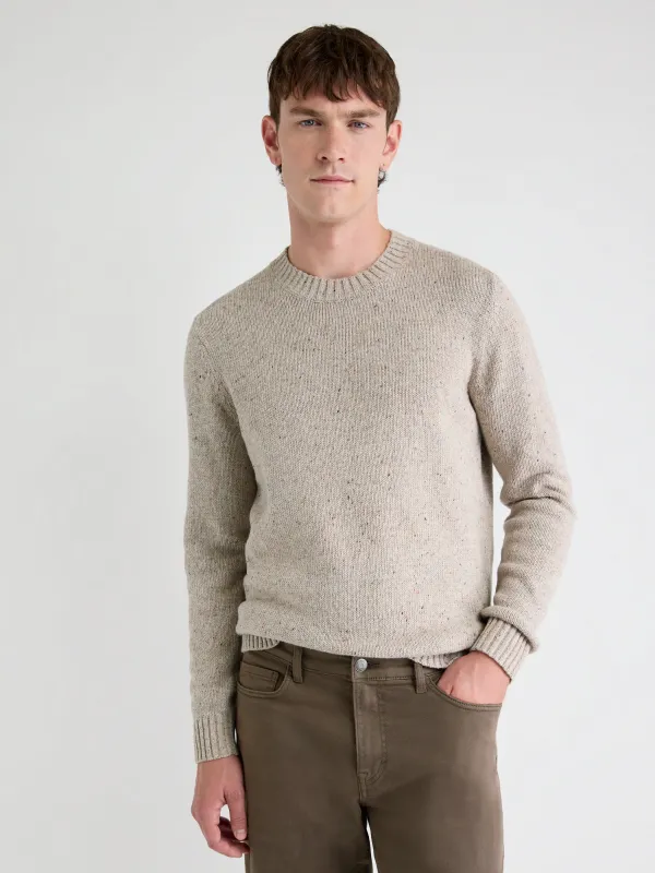 Long-Sleeve Crew-Neck Sweater with Neps sold by RW&CO.