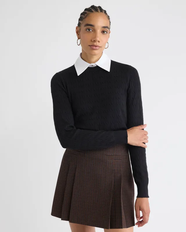 Long-Sleeve Sweater with Removable Shirt Collar made by RW&CO.