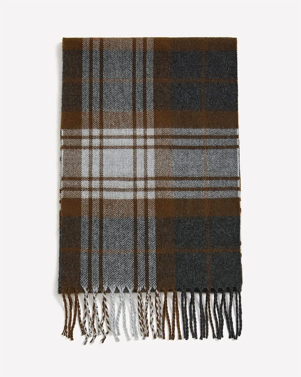 Plaid Scarf with Fringes sold by RW&CO. product image thumbnail 5