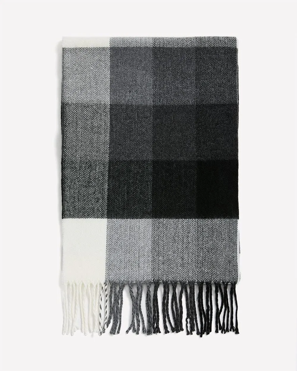 Plaid Scarf with Fringes sold by RW&CO. product image thumbnail 2