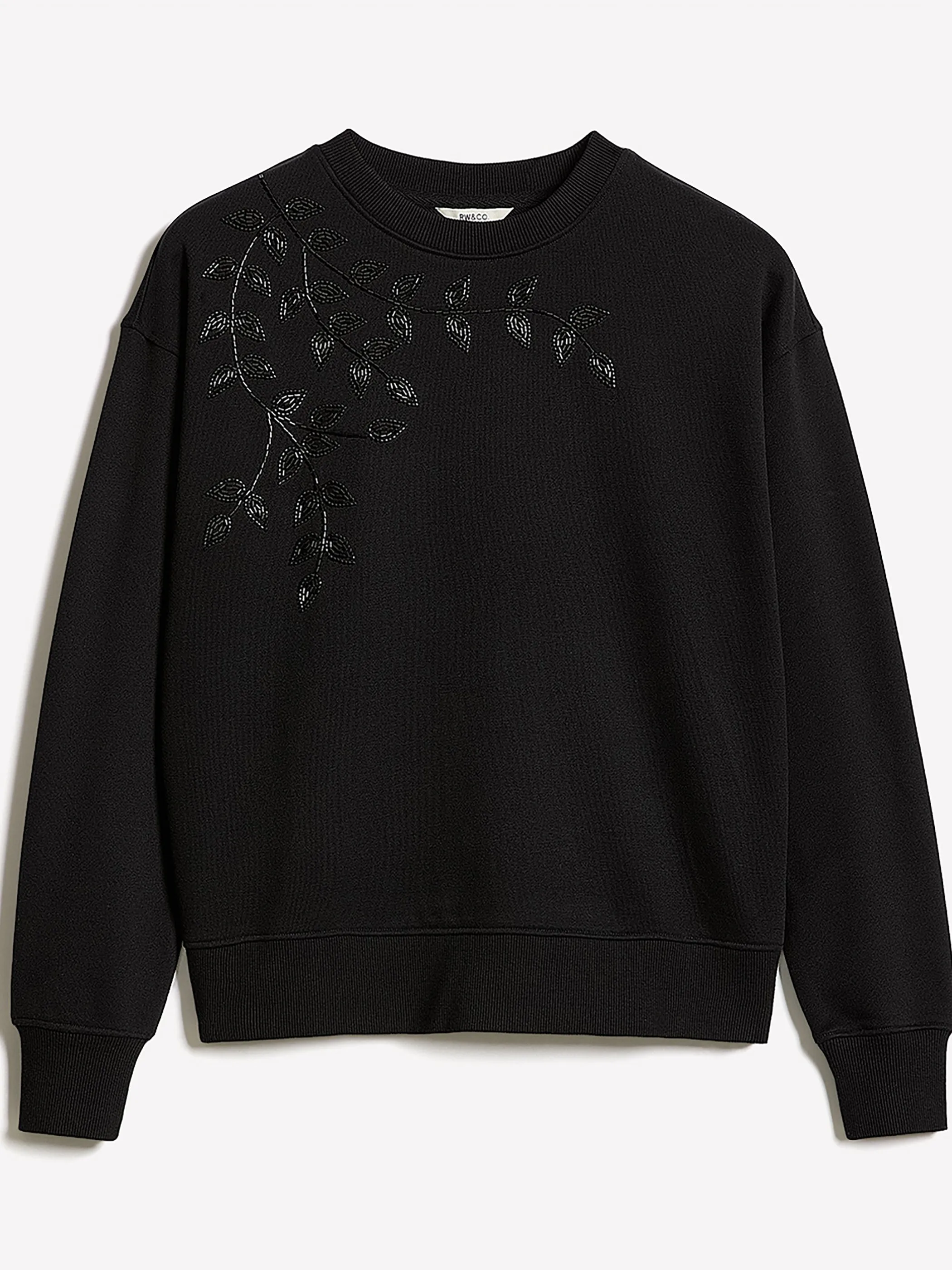 Long-Sleeve Crew-Neck French Terry Sweatshirt sold by RW&CO. product image thumbnail 4