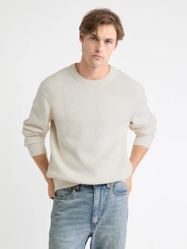 Cashmere-Blend Long-Sleeve Crew-Neck Sweater sold by RW&CO.