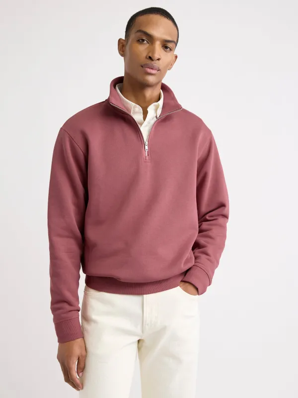 Long-Sleeve Half-Zip Mock-Neck Sweater sold by RW&CO.