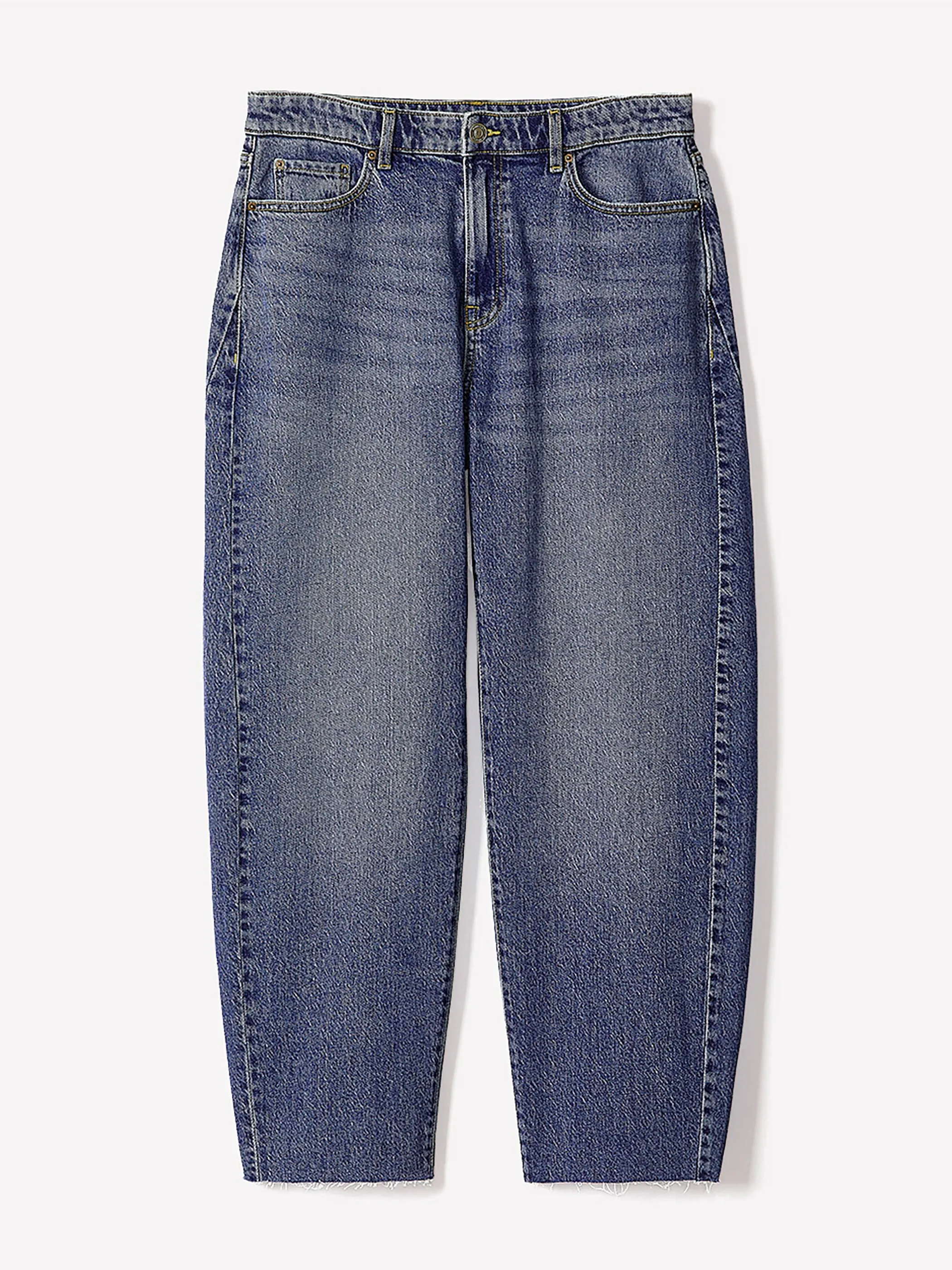 Mid-Rise Barrel Jeans sold by RW&CO. product image thumbnail 4