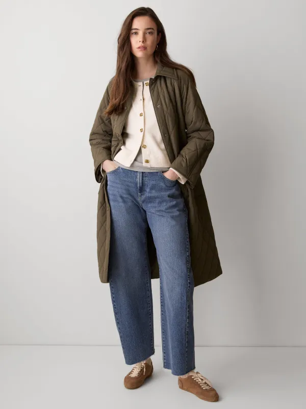 Mid-Rise Barrel Jeans sold by RW&CO.