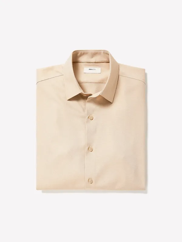 Slim-Fit Knit-Like Dress Shirt sold by RW&CO.