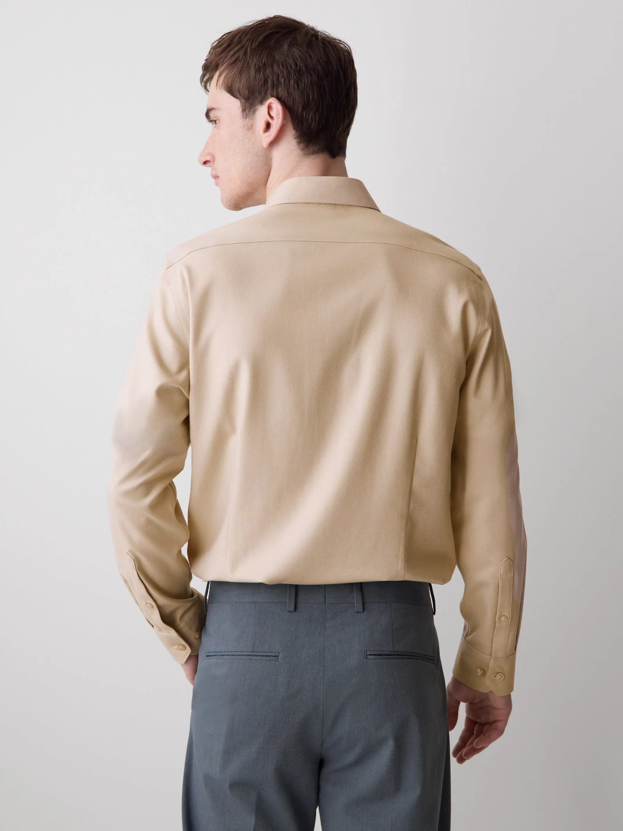 Slim-Fit Knit-Like Dress Shirt sold by RW&CO. product image thumbnail 3