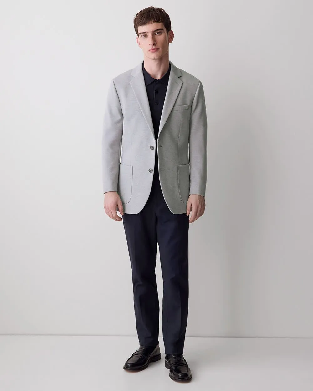 Slim-Fit Knit Blazer sold by RW&CO. product image thumbnail 2