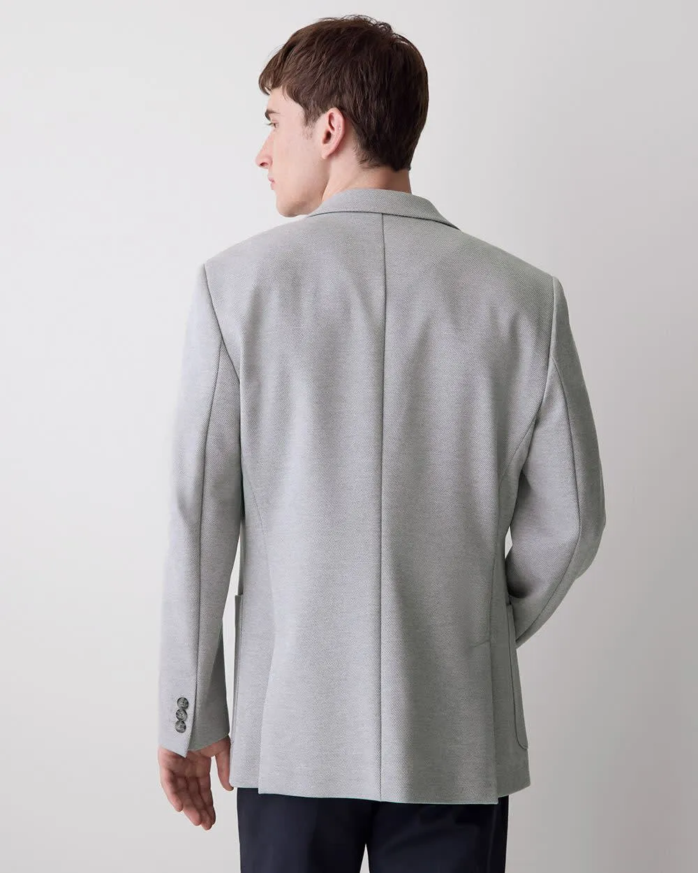 Slim-Fit Knit Blazer sold by RW&CO. product image thumbnail 3