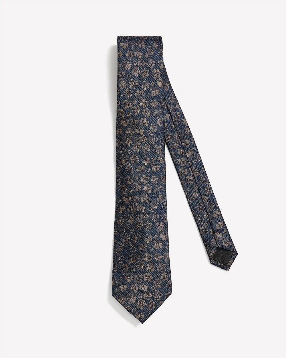 Regular Tie with Floral and Striped Pattern sold by RW&CO.