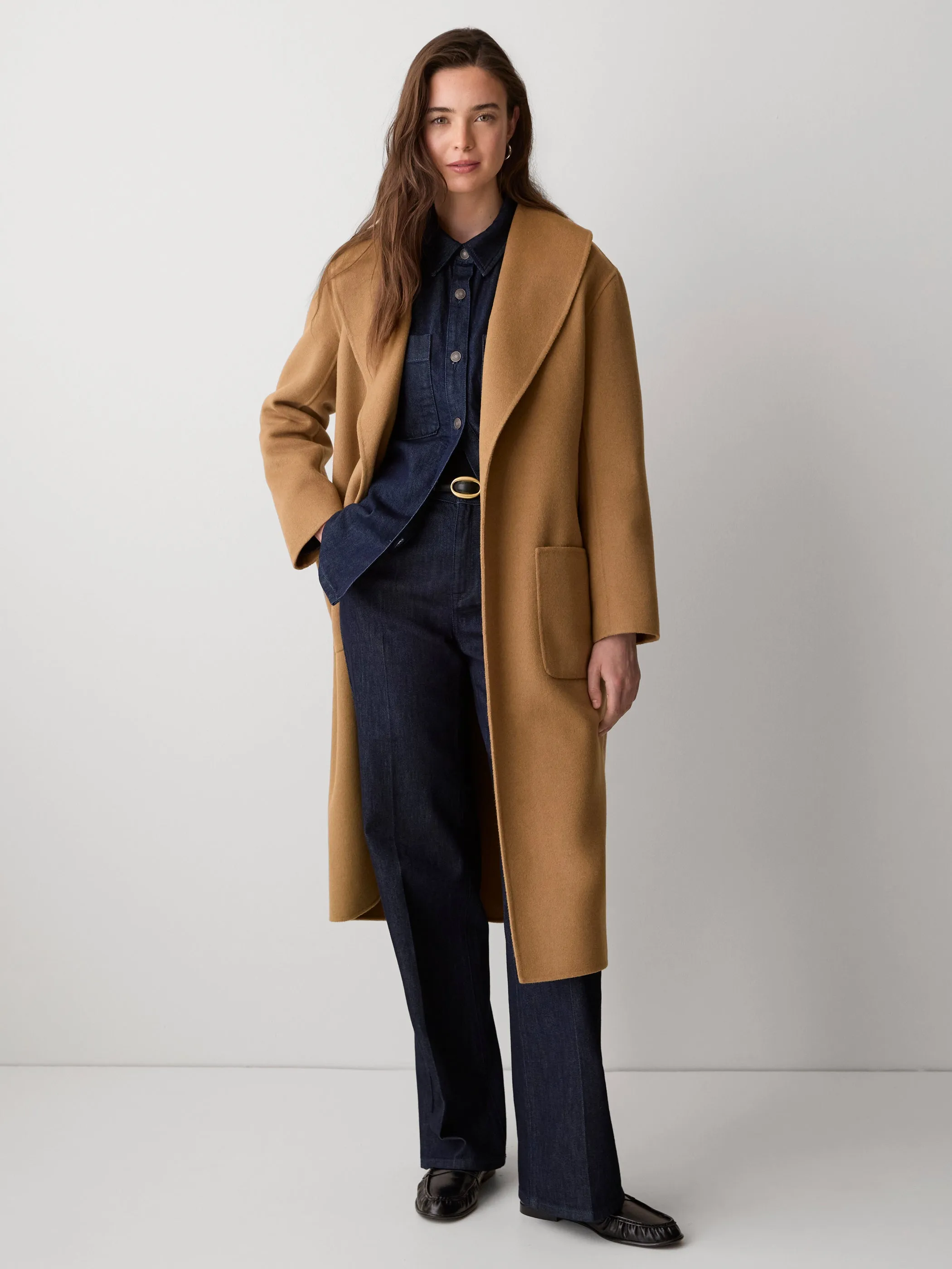 Double Face Long Coat with Belt sold by RW&CO.