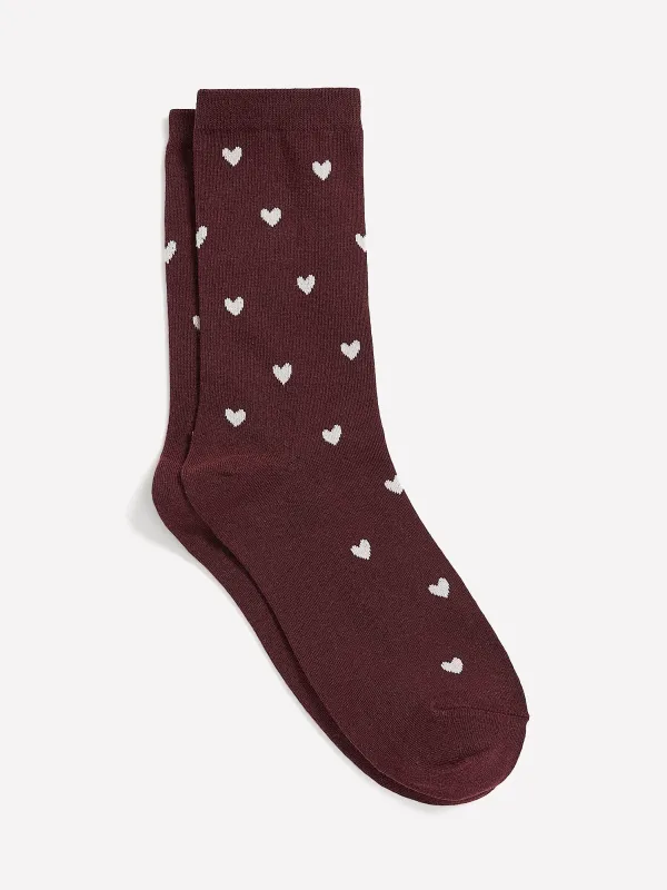 Crew Socks with Tiny Hearts sold by RW&CO.