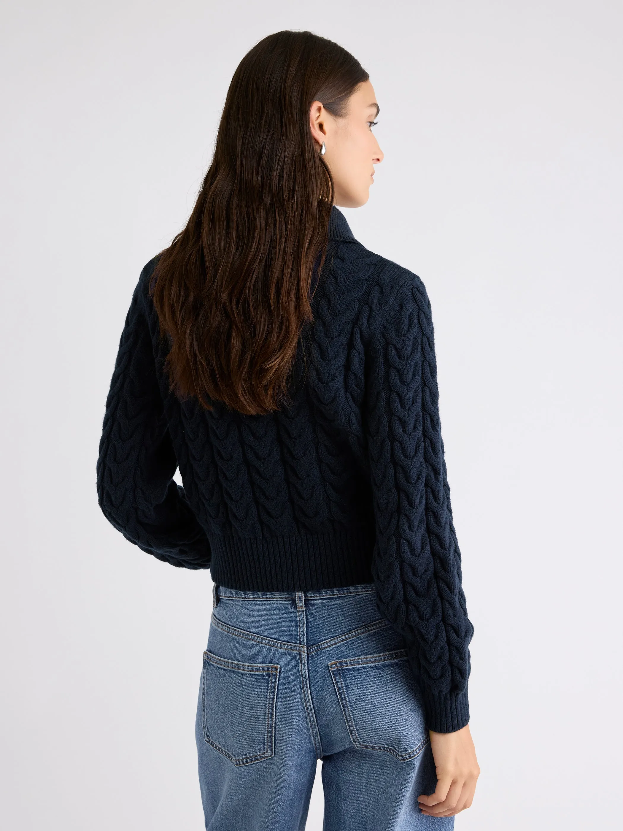 Long-Sleeve Collared Cardigan sold by RW&CO. product image thumbnail 3