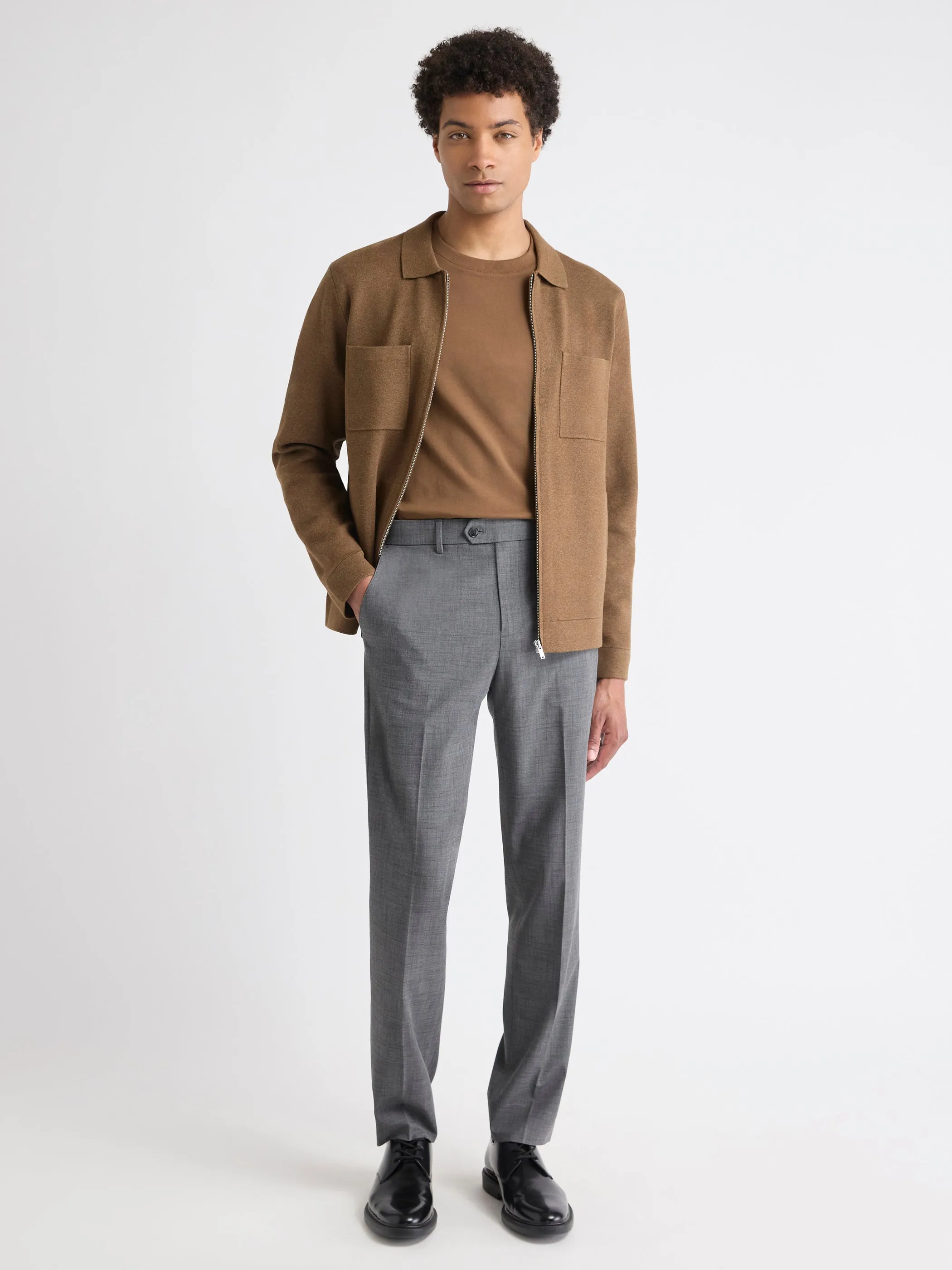 Solid Interlock Cotton Crew-Neck Tee sold by RW&CO. product image thumbnail 2