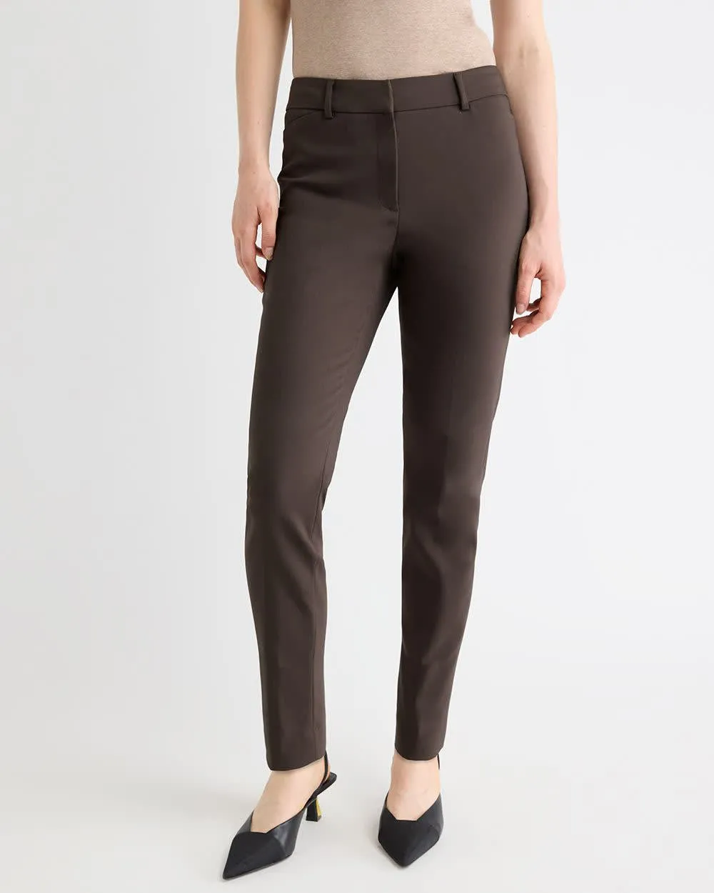 Limitless Mid-Rise Slim-Leg Signature Ankle Pant sold by RW&CO.