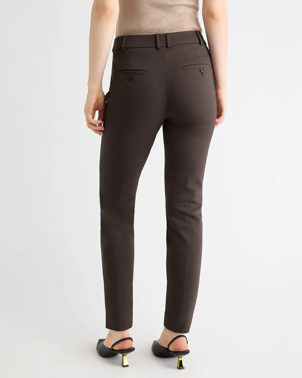 Limitless Mid-Rise Slim-Leg Signature Ankle Pant sold by RW&CO. product image thumbnail 3
