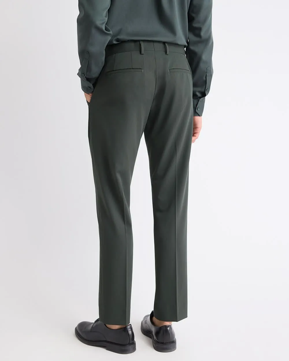 Slim-Fit Dark Green Suit Pant sold by RW&CO. product image thumbnail 3