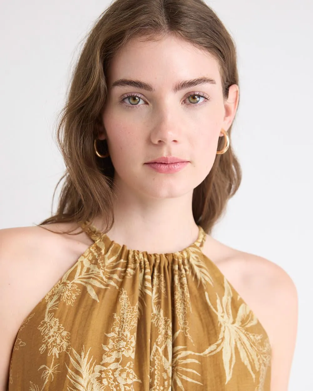 Sleeveless Halter-Neck Maxi Dress sold by RW&CO. product image thumbnail 2