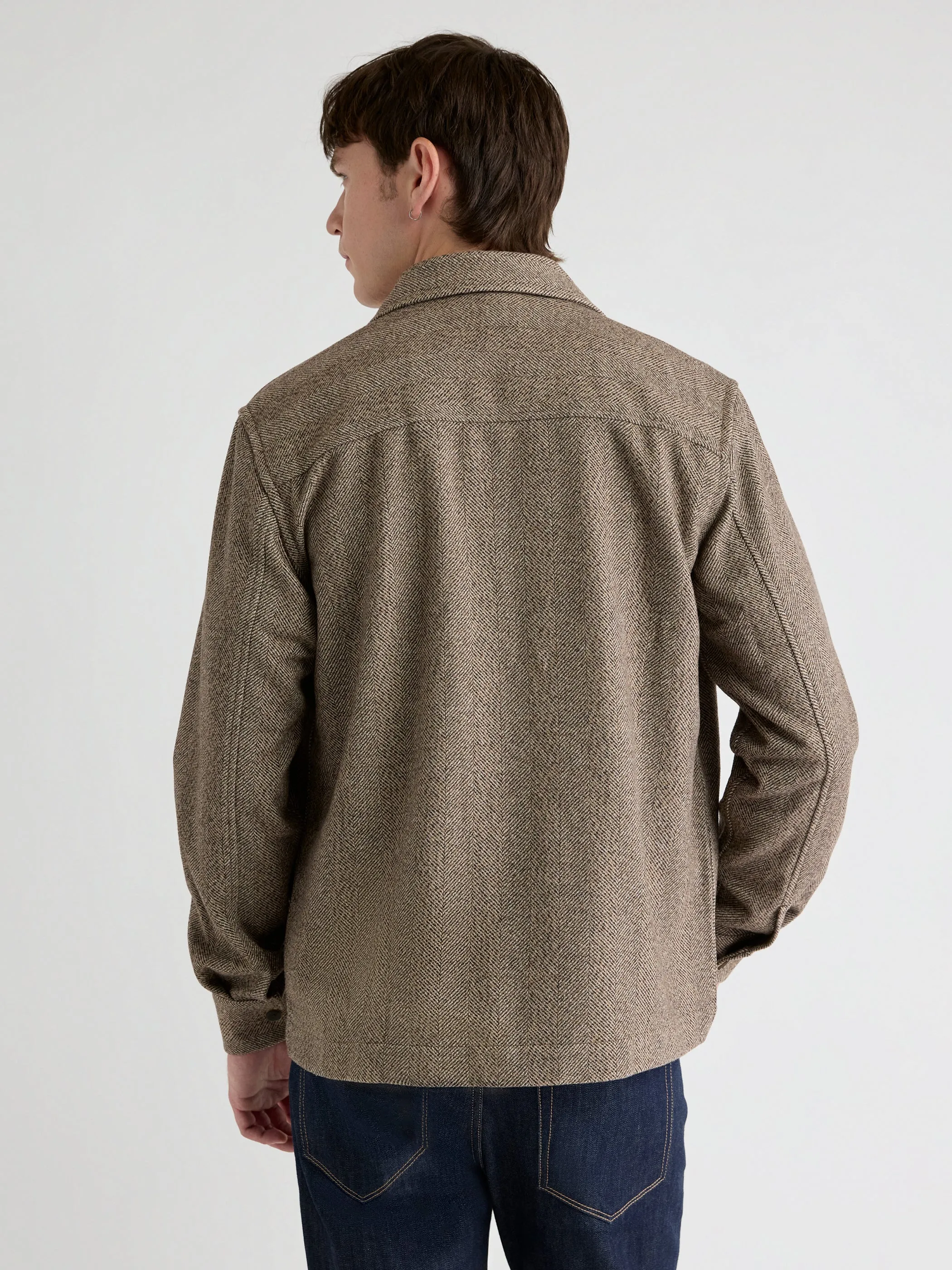 Herringbone Overshirt sold by RW&CO. product image thumbnail 3