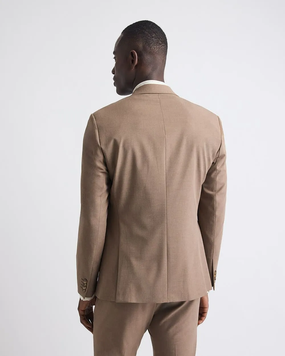 Slim-Fit Rose Taupe Suit Blazer sold by RW&CO. product image thumbnail 3