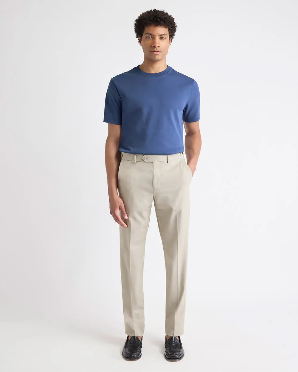 Beige Slim-Fit Wool-Blend Essential Pant sold by RW&CO. product image thumbnail 2