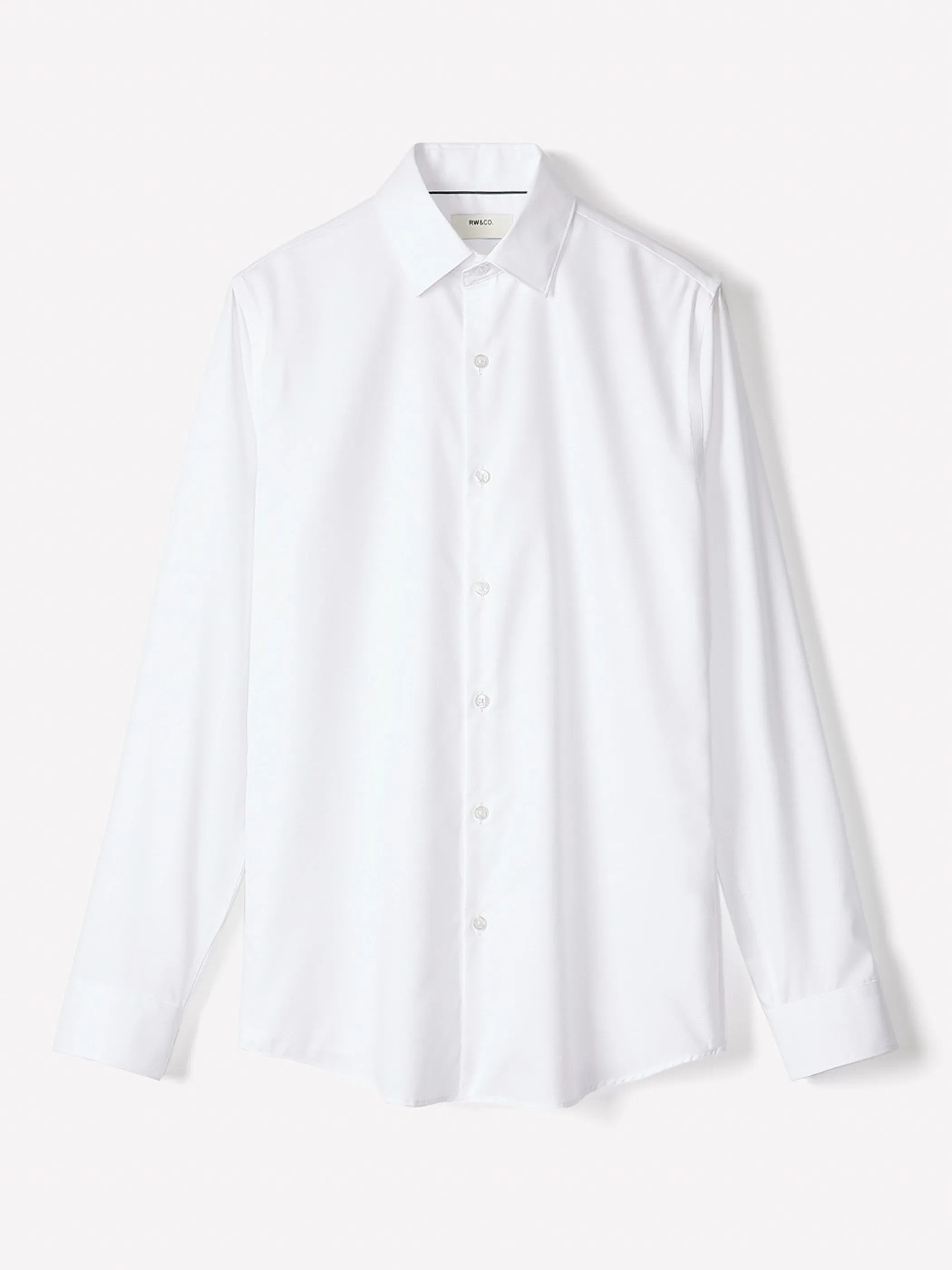 Slim Fit Solid Supima (R) Cotton Twill Dress Shirt sold by RW&CO. product image thumbnail 5
