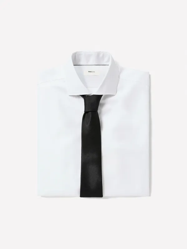 Tailored Fit Solid Twill Dress Shirt sold by RW&CO.