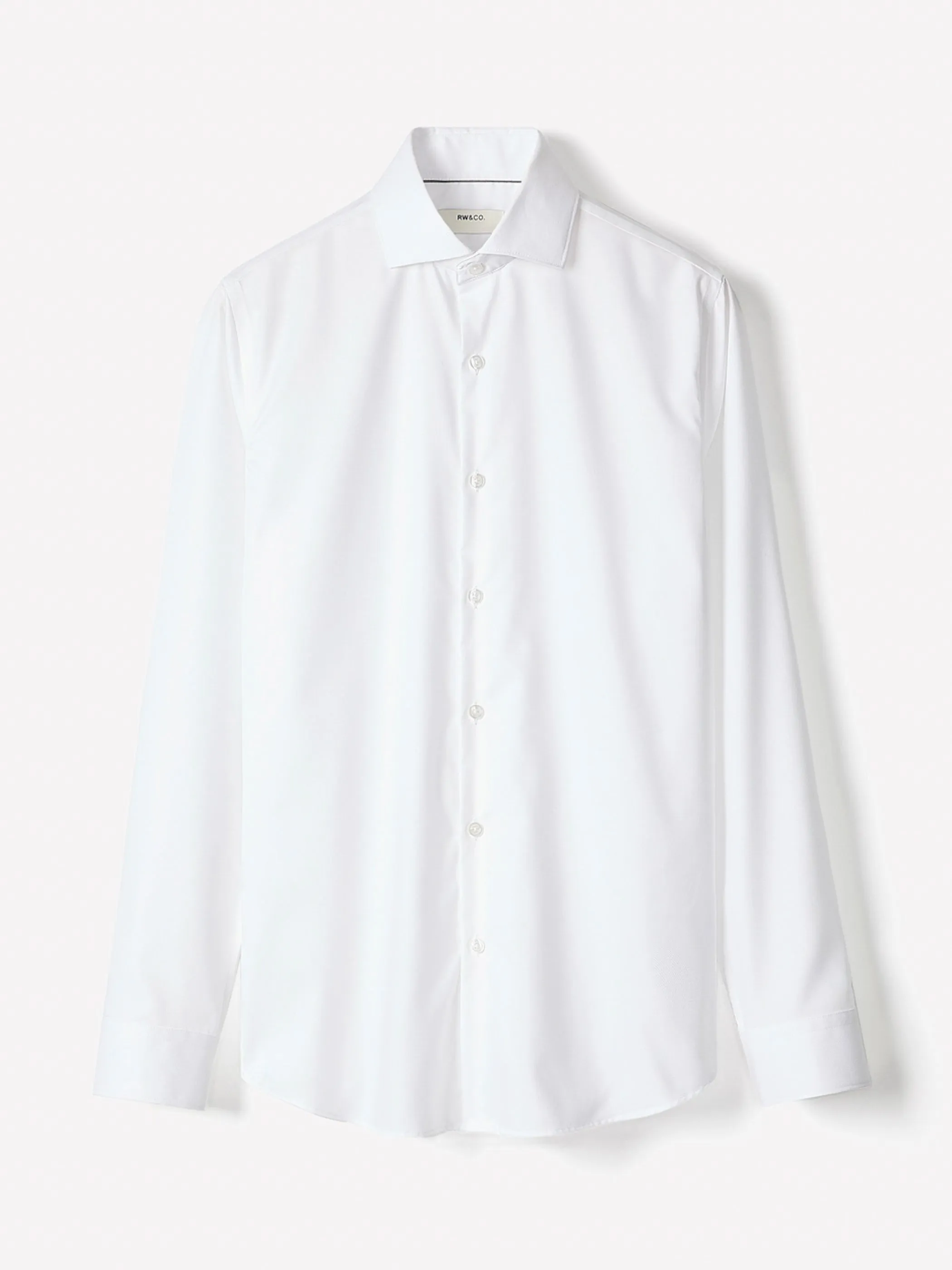 Tailored Fit Solid Twill Dress Shirt sold by RW&CO. product image thumbnail 5