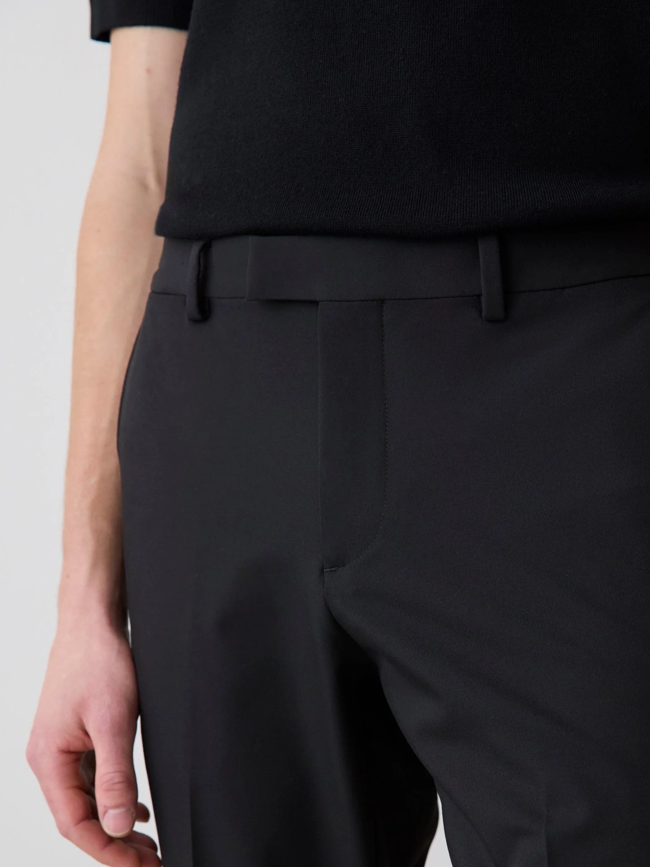 Black Slim Fit E-Tech Suit Pant sold by RW&CO. product image thumbnail 4