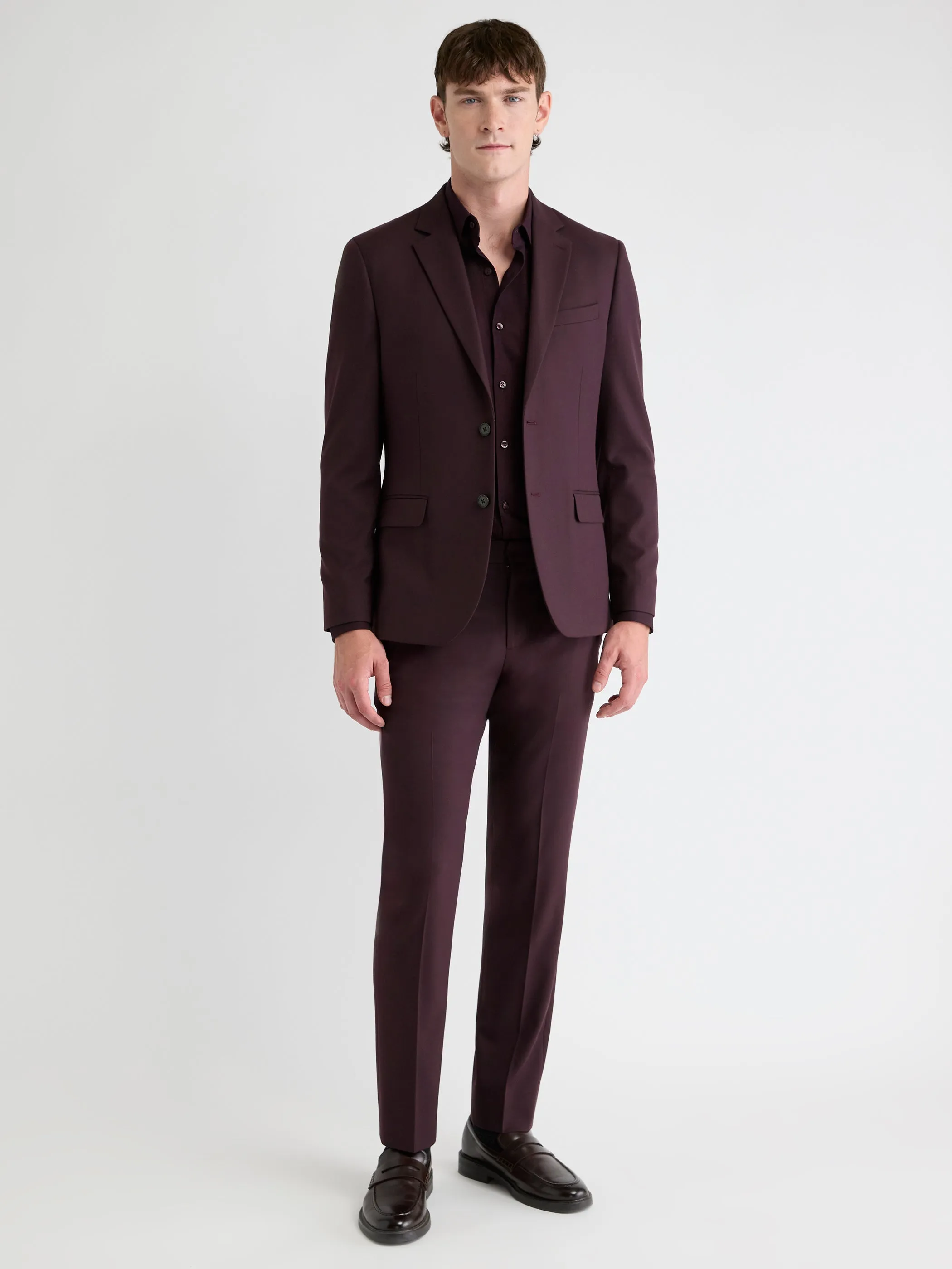 Slim-Fit Fig Suit Blazer sold by RW&CO.