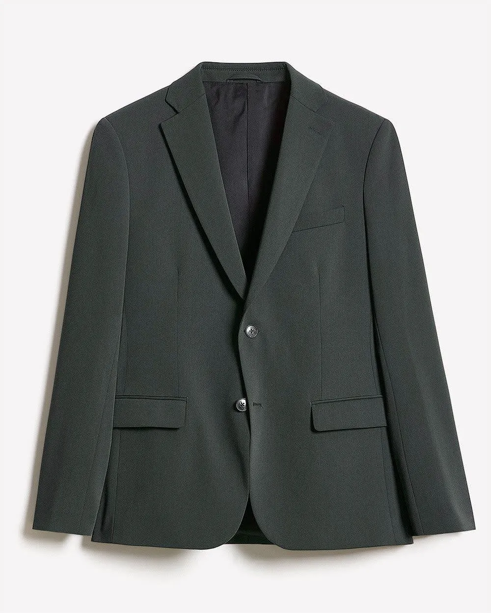 Slim-Fit Dark Green Suit Blazer sold by RW&CO. product image thumbnail 4