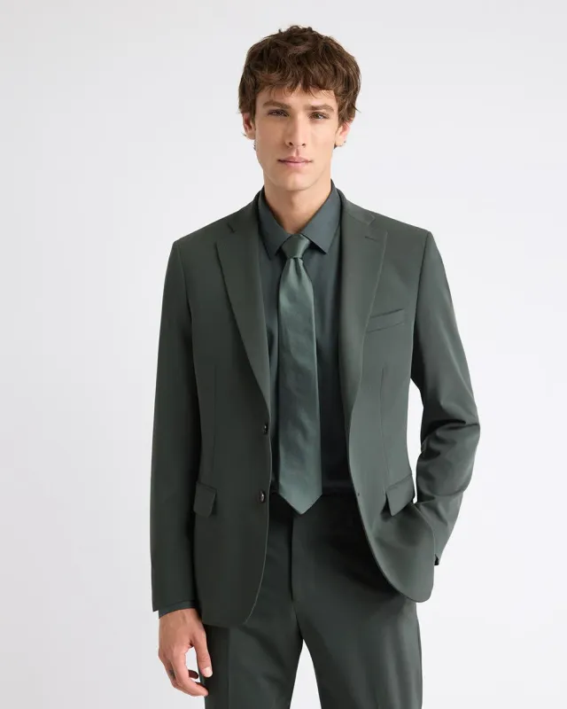 Slim-Fit Dark Green Suit Blazer sold by RW&CO.