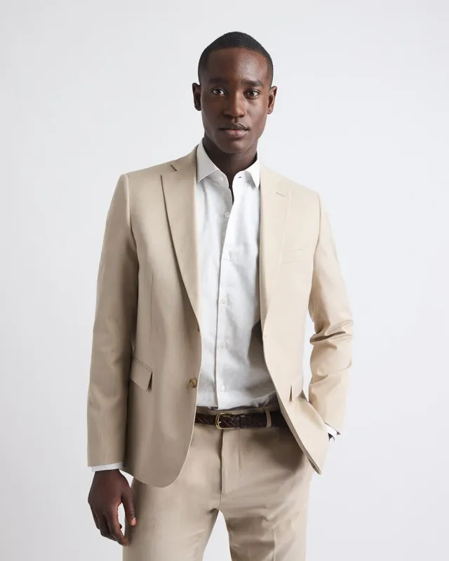 Slim Fit Beige Suit Blazer sold by RW&CO.