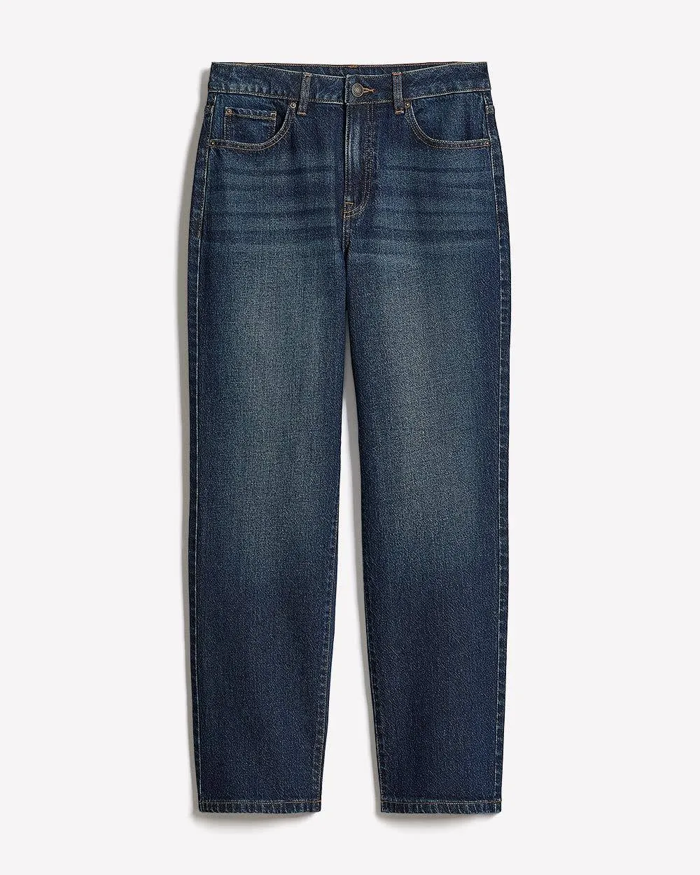 Long Medium-Wash Straight-Leg Jeans sold by RW&CO. product image thumbnail 5