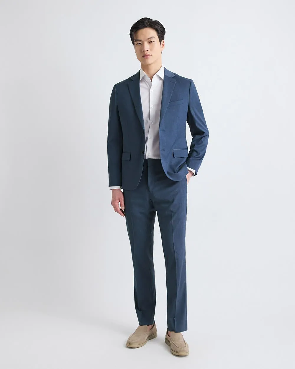 Slim Fit Blue Suit Blazer sold by RW&CO. product image thumbnail 2