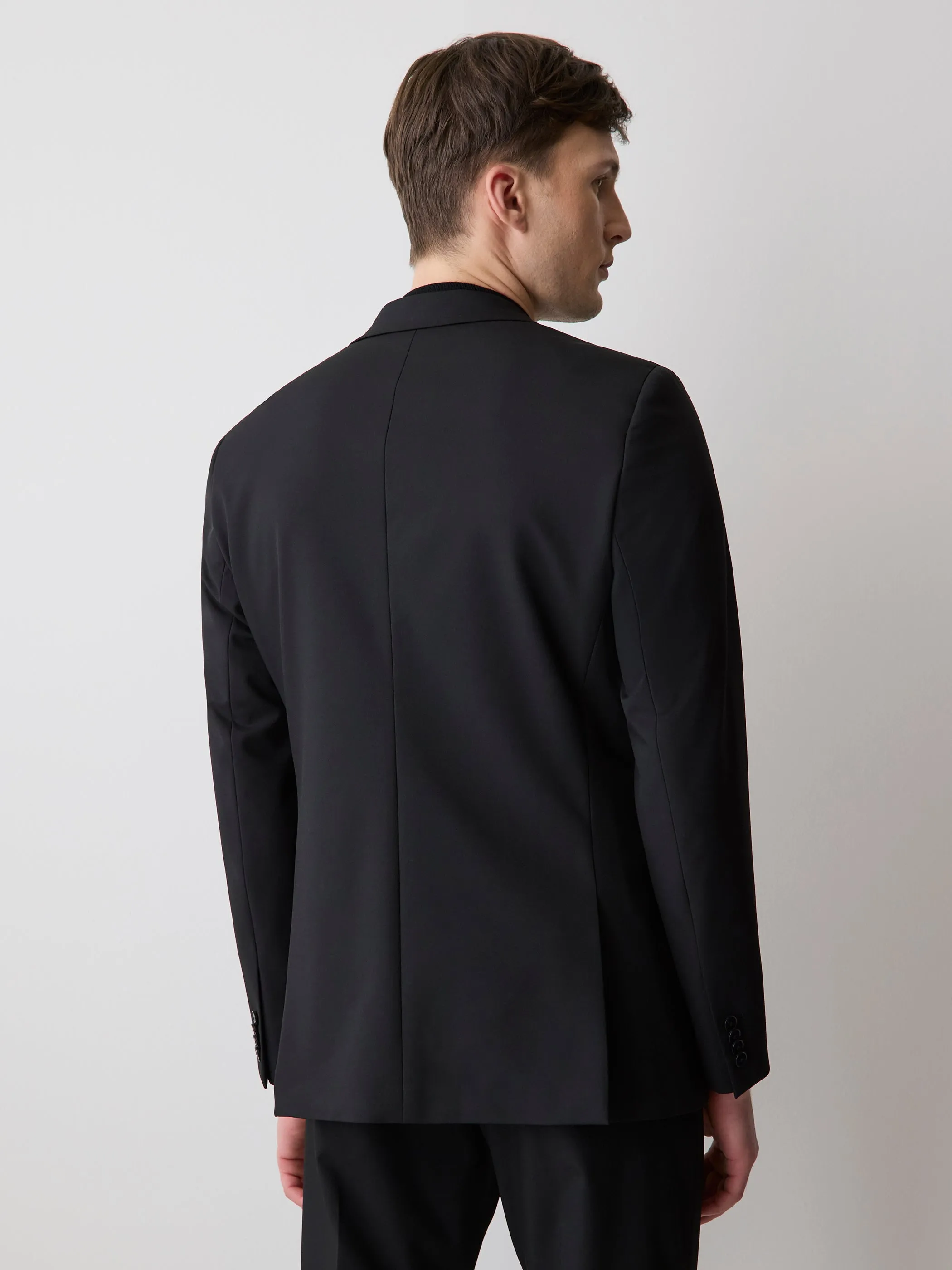 Black Slim Fit E-Tech Blazer sold by RW&CO. product image thumbnail 3