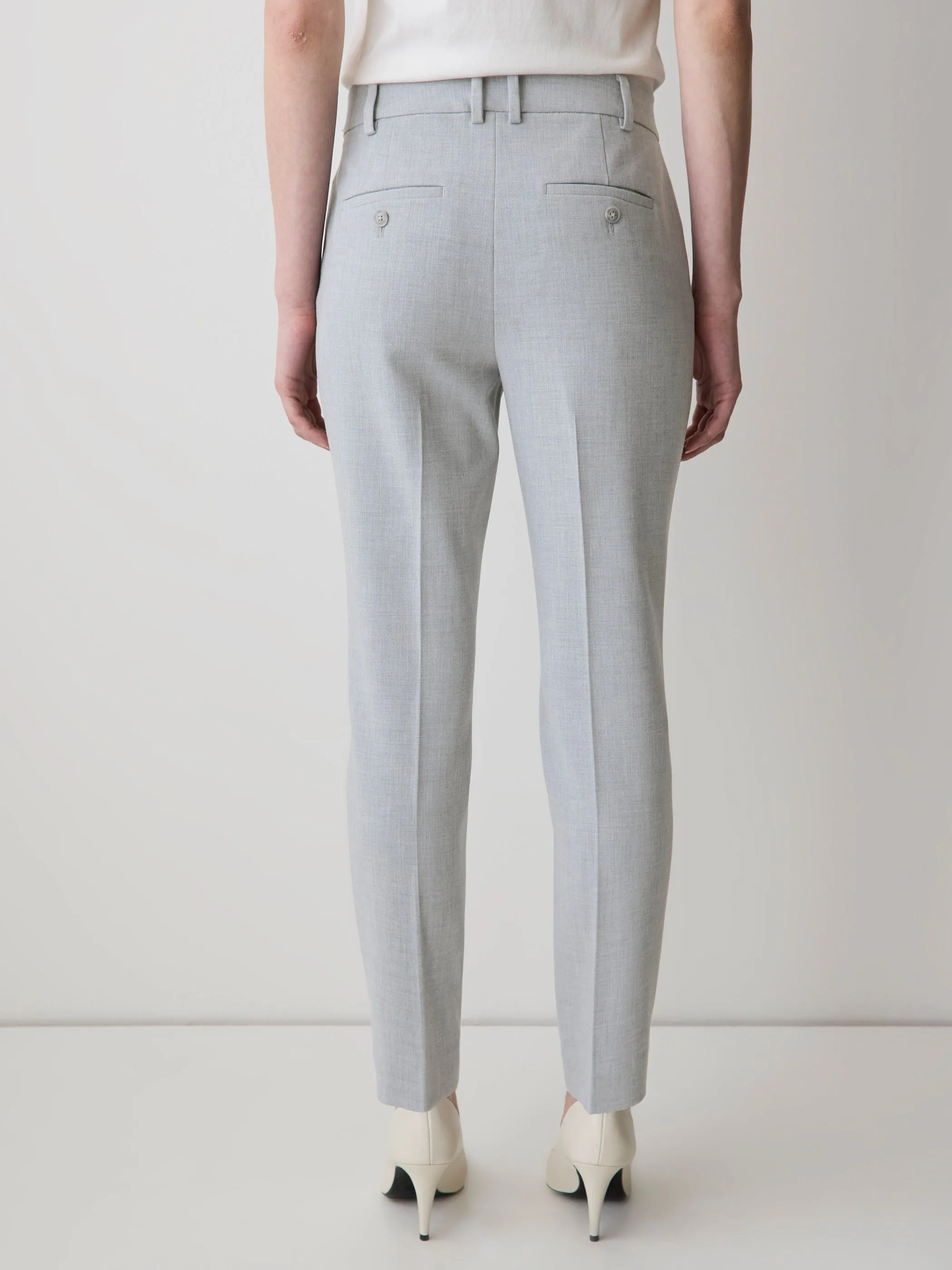 Mid-Rise Slim-Leg Signature Pant sold by RW&CO. product image thumbnail 3