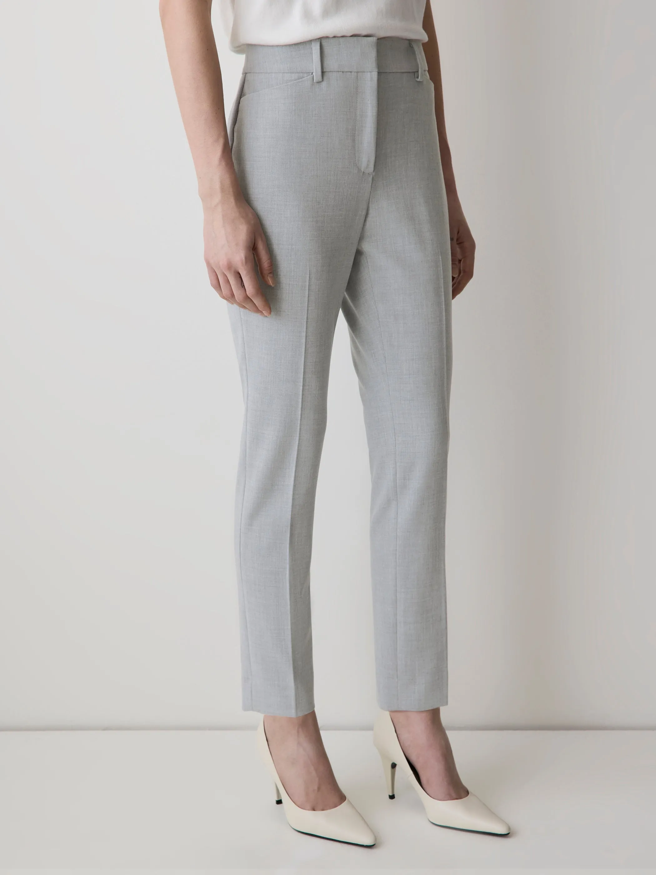 Mid-Rise Slim-Leg Signature Pant sold by RW&CO.