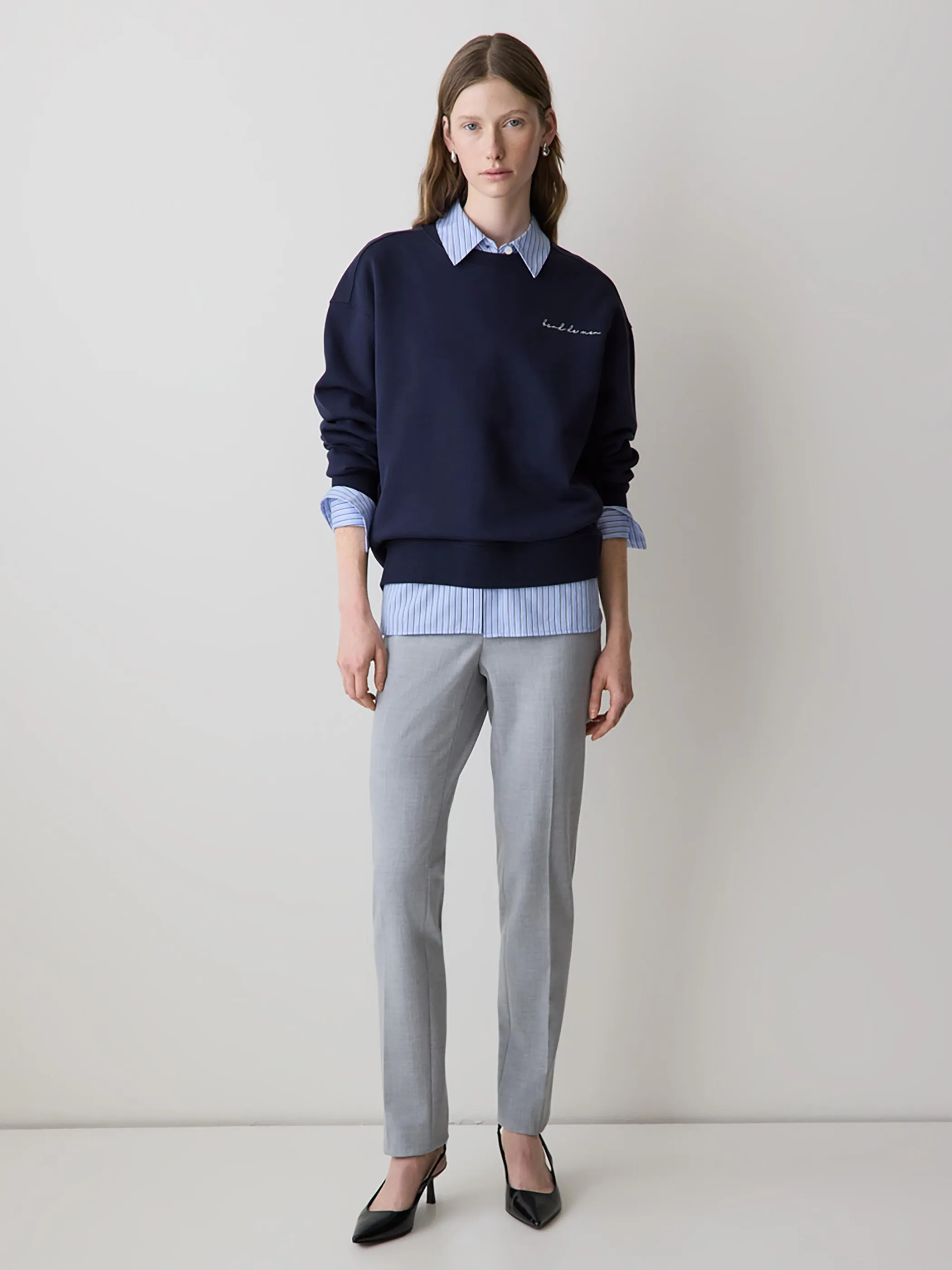 Mid-Rise Long Slim-Leg Signature Pant sold by RW&CO. product image thumbnail 2